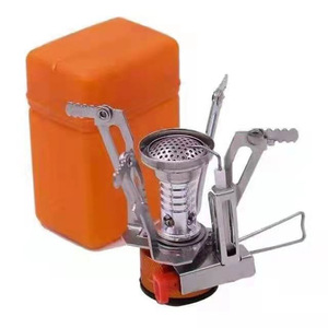 Mini Foldable <b>Stove</b> Head Stainless Steel Portable Windproof Outdoor Camping Cooking Appliance Lightweight With Ignition Device - Product Image 3