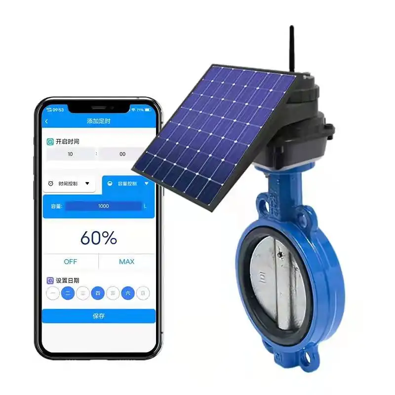 Sistema di irrigazione agricola ad energia solare materiale Pe tubo Micro Spray spruzzatura tubo antipioggia on off valvola intelligente automatica