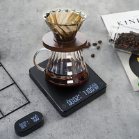 Balance à café numérique rechargeable Tenrey avec minuteur, type C, pour café filtre, balance électronique pour café expresso