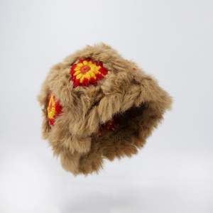 Vente chaude chapeau extensible unisexe personnalisé acrylique fourrure duveteuse bonnet tricoté avec <span class=keywords><strong>mohair</strong></span> jacquard - Product Image 3