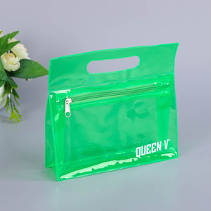 Bán Buôn Biểu Tượng Tùy Chỉnh Rõ Ràng PVC Túi Mỹ Phẩm Của Phụ Nữ Du Lịch Không Thấm Nước Vệ Sinh Cá Nhân Trang Điểm Tổ Chức Dây Kéo Thư Mô Hình Thiết Kế - Product Image 3