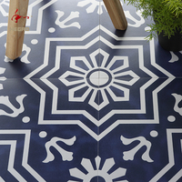 Carrelage en céramique décoratif au design moderne, mat, 300*300 mm, série bleue, antidérapant, briques réfractaires, carrelage mural pour salle de bain et sol de cuisine