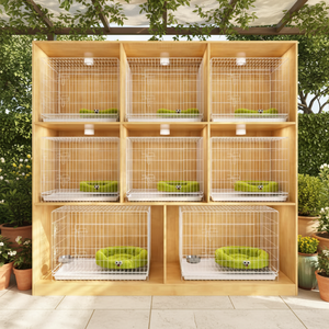 Chenils et maisons pour chiens d'extérieur avec des cages à chiens et des cages pour animaux de compagnie de qualité supérieure, parfaites pour les grands chiens, les chiots et les pensionnats - Product Image 5