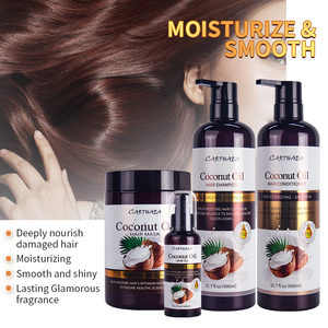 Set de Cuidado Capilar con Aceite de Coco: Champú, Acondicionador, Mascarilla Capilar, Aceite, Colágeno y Queratina - Product Image 3