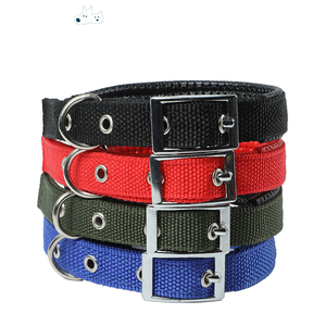 Werkseitiger Direkt vertrieb Verstellbare gepolsterte Haustier halsbänder Polypropylen-Hunde halsband mit Metalls chnalle und D-Ring - Product Image 1