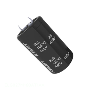 Condensateur original 820 uF à montage traversant ELG827M160AT1AA CAP ALUM SNAP-IN 105C - Product Image 1