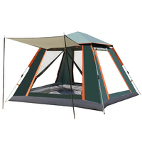 Tente de camping familiale de luxe, grande, imperméable, automatique, facile à installer, pour 4 personnes, pliable, pour le camping en plein air et la plage