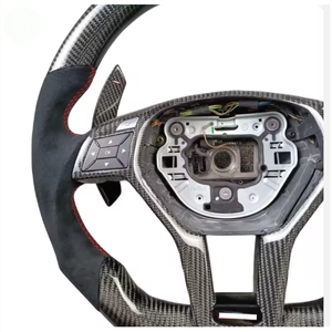 <span class=keywords><strong>Volante</strong></span> <span class=keywords><strong>Deportivo</strong></span> de Fibra de Carbono Personalizado <span class=keywords><strong>para</strong></span> Mercedes-Benz, Apto <span class=keywords><strong>para</strong></span> Mercedes-Benz AMG Clase C W204 C63 W212 W218 W207 - Product Image 2