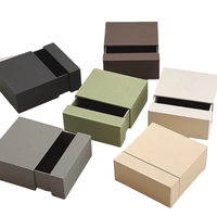 Boîte à parfum de luxe, emballage de bijoux fait main, boîte cadeau en carton rigide, fermeture coulissante, ruban, boîte à parfum