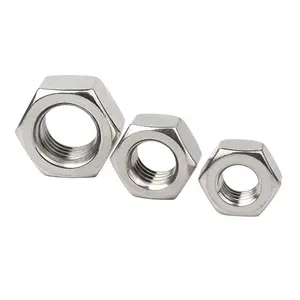 Tuerca hexagonal de forja caliente para perno, acero inoxidable A2 A4, M33, M8, M6, DIN934, 304, 316