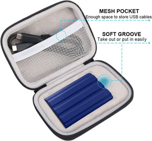 Xách tay tùy chỉnh SSD 1TB 2TB 500GB USB 3.2 bên ngoài ổ đĩa trạng thái rắn cứng mang Túi du lịch Eva Túi - Product Image 2