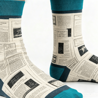 Chaussettes personnalisées en coton pour hommes, femmes, garçons et filles, à motifs de dessins animés, de sport, habillées, de bureau, pour diabétiques et pour la randonnée