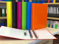 Carpeta Personalizable A4 con Doble Bolsillo Interior, Carpeta de Anillas de 4 Anillos, Cuaderno de Hojas Sueltas, Organizador de Documentos, Papel Personalizado