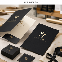 Kit d'emballage en carton estampé à chaud, impression numérique, matériaux personnalisés pour emballage et impression de marques de luxe, faible MOQ