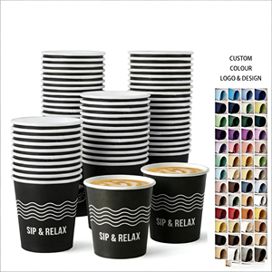 Nouveautés 2026 – Gobelets à café jetables avec couvercle, formats 4oz, 8oz, 12oz, 16oz, 20oz, 22oz, pour boissons chaudes à emporter - Product Image 1