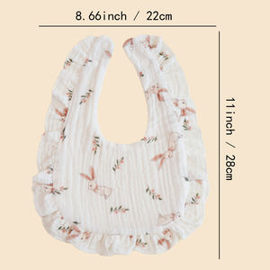 مريلة أطفال من الموسلين على شكل بندانا للأولاد والبنات، مريلة ناعمة وماصة من القطن للتسنين واللعاب مع شهادة CPC - Product Image 6