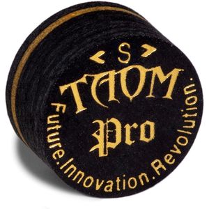 Embout de queue de billard laminé Taom Pro 14 mm, noir, accessoire de billard - Product Image 1