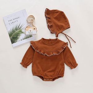 Весенне-осенний Детский боди с длинным рукавом, детский комбинезон, 100% хлопковая одежда для маленьких девочек - Product Image 2