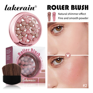 Lakerain Colorete en Polvo con Rodillo de 6 Colores, Perla, Larga Duración, Impermeable, Hidratante, Iluminador del Tono de Piel - Product Image 1