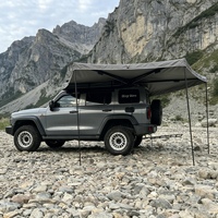 270 °   Auvent latéral de voiture à installation rapide, abri de camping pliable imperméable 4 saisons pour l'extérieur et les voyages tout-terrain