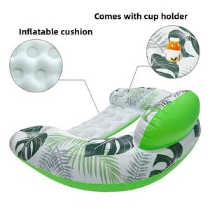 369 JW-CQ14 Canapé flottant <span class=keywords><strong>gonflable</strong></span> en PVC avec dossier en maille pour adulte, pour 1 personne, pour la dérive et la piscine - Product Image 3