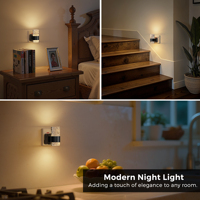 Lampe de chevet LED moderne en acrylique LOHAS, luminosité réglable, noire, pour la décoration de la chambre