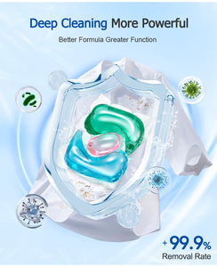 Capsules de <span class=keywords><strong>lessive</strong></span> concentrées ODM pour un nettoyage en profondeur, l'élimination des taches et un parfum longue durée sur tous les tissus - Product Image 6