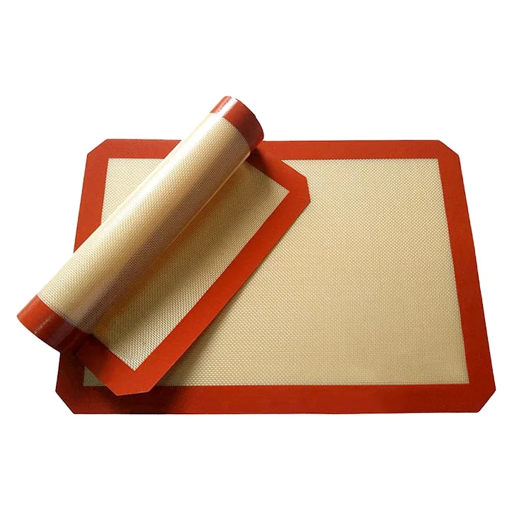 Wholesale Factory Made Non-Stick Reusable Kneading Pastry Cooking Mat Silicone Coated Fiberglass Cake Baking Mat