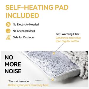 Gran oferta, autocalentable cama para gatos, lavable, antideslizante, autocalentamiento perrera para mascotas con almohadilla para pequeños y medianos para gatos, perros - Product Image 2