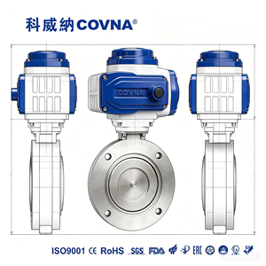Válvula de Mariposa COVNA de 8 Pulgadas DN50 24V DC de Acero Inoxidable 316 con Actuador Eléctrico, Tipo Wafer, con Garantía de 90 Días - Product Image 2