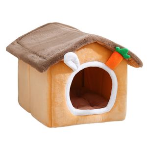 Großhandel Arctic Fleece Pet <span class=keywords><strong>Bed</strong></span> Kleines Rechteck Hund oder Katze Höhle Tier muster aus Plüschs chwamm und PP für den Winter gebrauch - Product Image 1