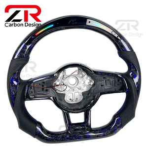 Volante Deportivo de Fibra de Carbono Forjado Personalizado con Pantalla LED Mejorada para el <span class=keywords><strong>Interior</strong></span> del Automóvil, para Volkswagen MK7 <span class=keywords><strong>Golf</strong></span> 7 <span class=keywords><strong>GTI</strong></span> MK6 - Product Image 3