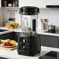 Mixeur Électrique Commercial Robuste 757B Haute Vitesse, Capacité 2,5L, 6 Lames, 5+ Vitesses, Moteur en Cuivre Pur, Silencieux, Usage Domestique