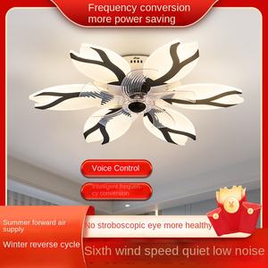 พัดลมเพดานประหยัดพลังงานแบบควบคุมด้วยรีโมทและแอปพลิเคชัน ขนาด 52 นิ้ว กำลังไฟ 40 วัตต์ ใช้พลังงานจาก USB สำหรับใช้งานภายในและภายนอกอาคาร - Product Image 2