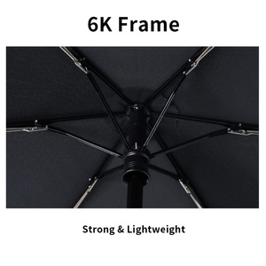 Modern Nylon Compact Folding <b>Umbrella</b> Fully-<b>Automatic</b> Open Close Travel Portable Windproof Rain Sun Protection Three-Fold - Product Image 4