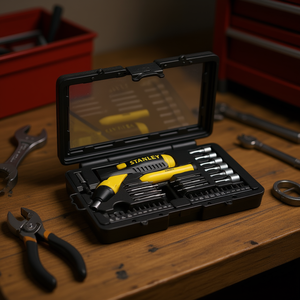 Juego de destornilladores de trinquete Stanley de 40 piezas con estuche de almacenamiento de puntas para tareas de reparación de precisión - Product Image 3