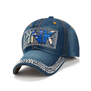Casquette de Baseball en Denim avec cristaux papillons pour femme, effet diamant, casquette polyvalente, Protection solaire et strass, nouvelle collection - Product Image 6