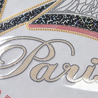 Paillettes Hot Fix Autocollants de transfert de chaleur Fournisseur Design Personnalisé Aigle Cartoon Logo Hotfix Motif Paillettes Paillettes pour T-shirt