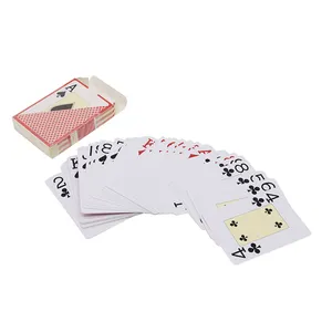 Mazzo di Poker impermeabile del casinò all'ingrosso spettacolo magico carte da gioco durevoli mazzo personalizzato di carte da gioco