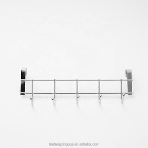 Colgador Minimalista de Acero al Carbono con 5 Ganchos de Fácil Instalación para <span class=keywords><strong>Puerta</strong></span> de Armario de Cocina, para Batidoras y Peladores - Product Image 1