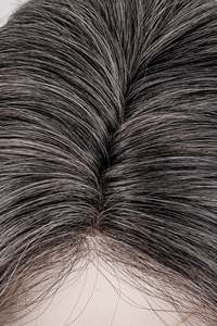 Perruques Lace Front en <span class=keywords><strong>Cheveux</strong></span> Humains Faith Salt and Pepper, Perruque 4x4 Skin Top pour Femmes, Postiches en <span class=keywords><strong>Cheveux</strong></span> Remy Soyeux pour un Volume Mature - Product Image 5