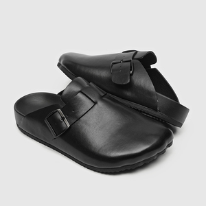 Mules et sabots en cuir personnalisés de haute qualité pour hommes, antidérapants, avec soutien de la voûte plantaire, pour le jardin et la maison - Product Image 2
