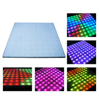 Panneaux lumineux LED RGB numériques pour piste de danse 1,22 x 1,22 m pour danseurs, scène, fête, bar