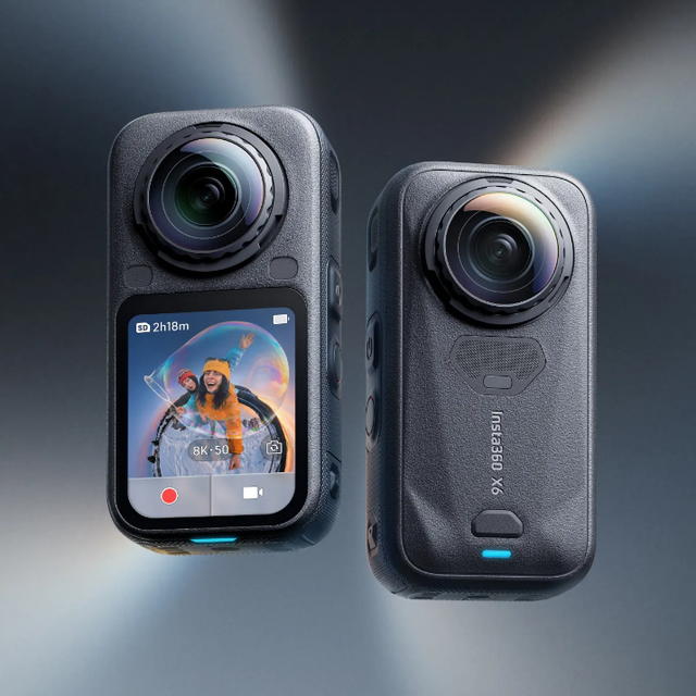 New Arrival Insta360 X6 8K Panoramic Action Camera Handheld Pocket Cam Waterproof Travel Cycling Vlog Camera