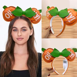 Diademas con lazo para las orejas de ratón Calabaza <span class=keywords><strong>Oh</strong></span> <span class=keywords><strong>My</strong></span> Ears Día de San Valentín Diademas Fiesta Navidad Halloween Cosplay Disfraz para niñas - Product Image 5