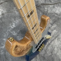 OEM Electric Bass Guitar Maple Fingerboard 4/4 Size HH Pickup Polished 4 Strings Rare Maple Back/Side Professional Jazz Musician
