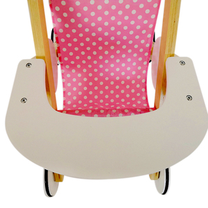 Poupée de bébé en <span class=keywords><strong>bois</strong></span> nordique, luxe, buggy, avec roues en caoutchouc, pour poupées - Product Image 3