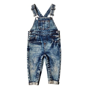 Bufa <span class=keywords><strong>Salopette</strong></span> pour enfants en denim unisexe pleine longueur de haute qualité Barboteuses pour bébés garçons coupe ajustée pour enfants - Product Image 1