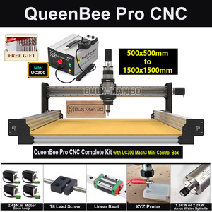10% de réduction BulkMan3D 5050~1515 Tailles <span class=keywords><strong>QueenBee</strong></span> Pro CNC Kit complet UC300 Mini Box Moteurs en boucle ouverte 2.45N.m Routeur à bois 4 axes - Product Image 1