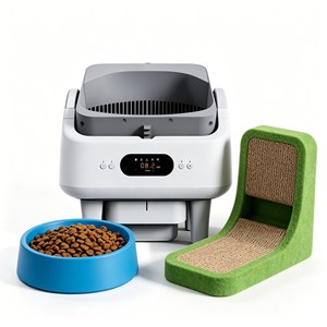 High Quality Automatic <b>Cat</b> Toilet Litière Automatique Eco-Friendly ABS Material Easy Disassembly - Product Image 1